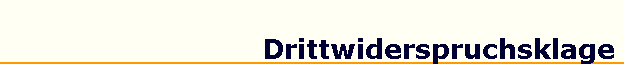 Drittwiderspruchsklage